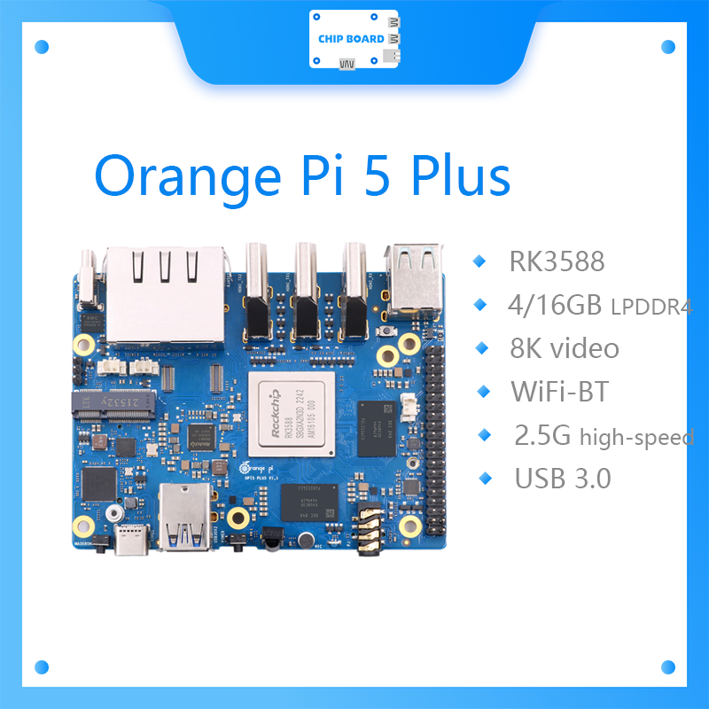 Rockchip Rk3588 Development Board - Orange Pi 5 Plus, Computadora de