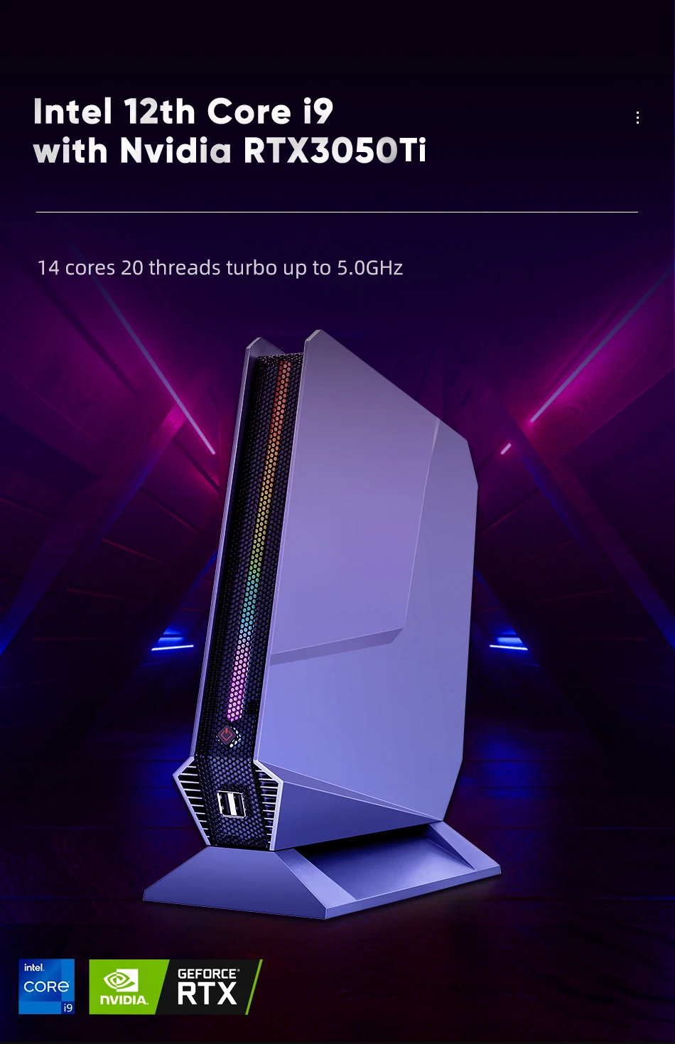 Intel Core I9 13900H Mini Pc - Computadora para juegos dedicada Intel Core