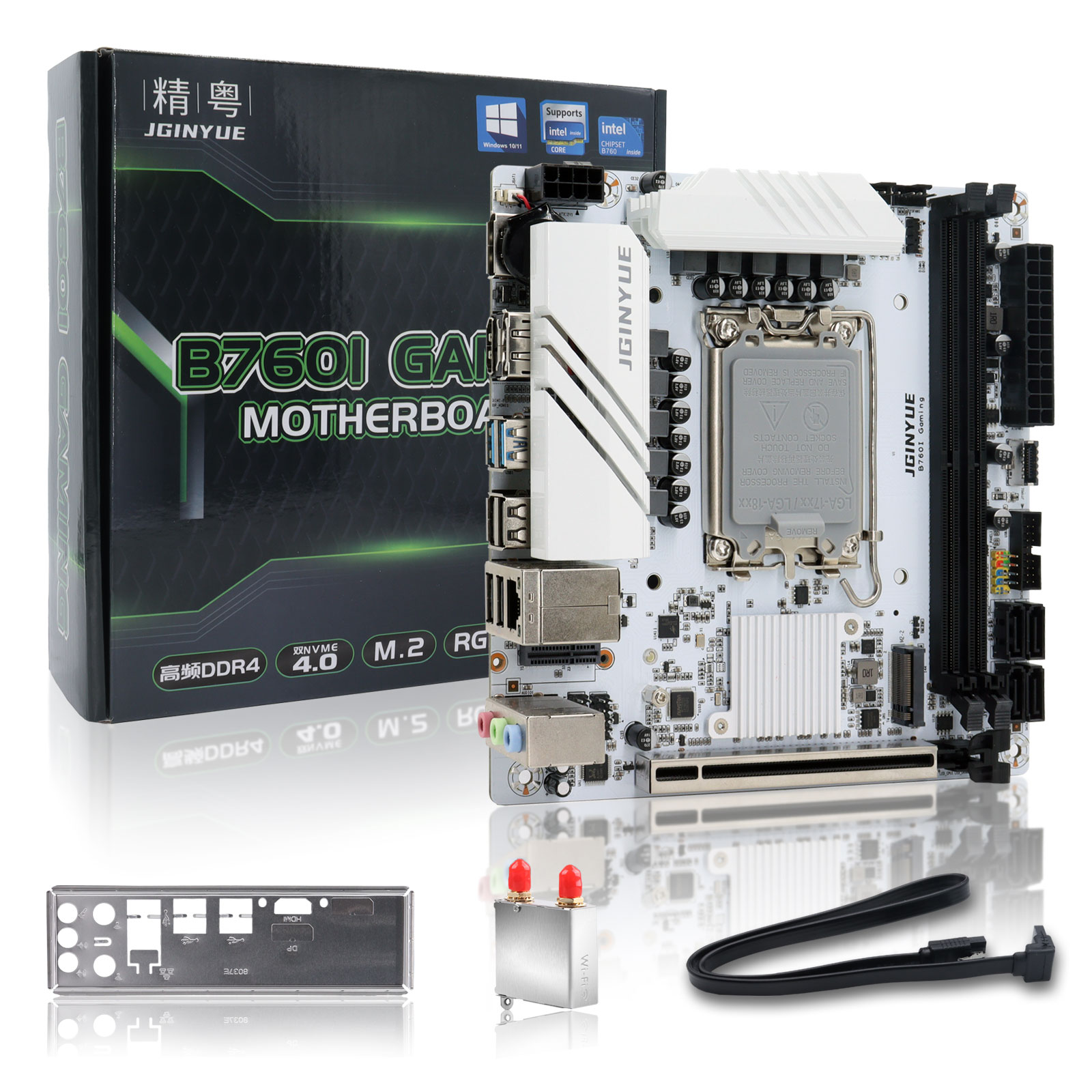 Lga1700 Itx Motherboard Ddr5 - Tarjeta Madre JGINYUE B760 LGA 1700
