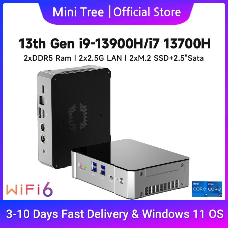 Intel Core I9 13900H Mini Pc - Mini PC para juegos de 13.