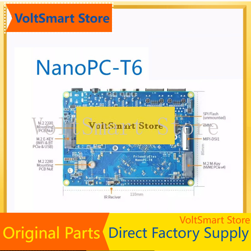 Rockchip Rk3588 Development Board - Placa de Desarrollo VoltSNanopc T6 -