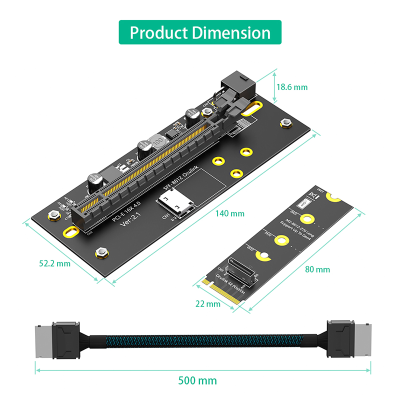 Kit Adaptador Oculink PCI Expr - Oculink Egpu Mini Pc reseña y precio