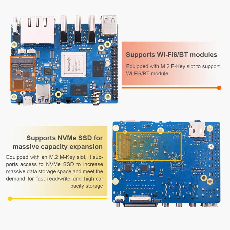 Orange Pi 5 Plus 4 8 16 GB RAM - Rockchip Rk3588 Development Board reseña y precio