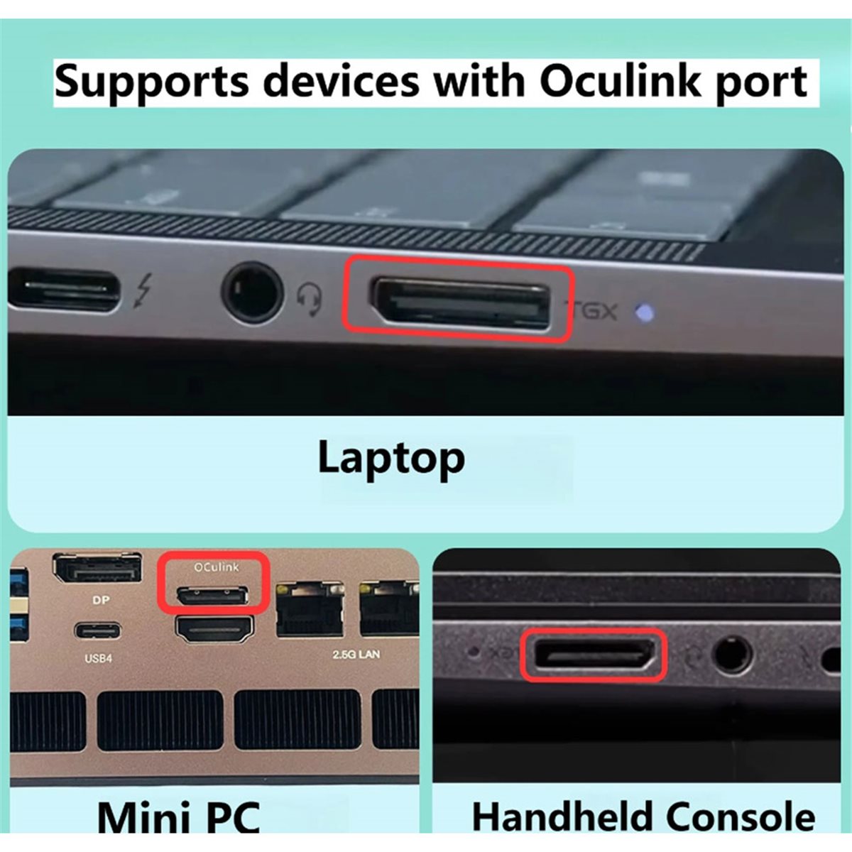 NUEVO~Base de Tarjeta Gráfica  - Oculink Egpu Mini Pc reseña y precio