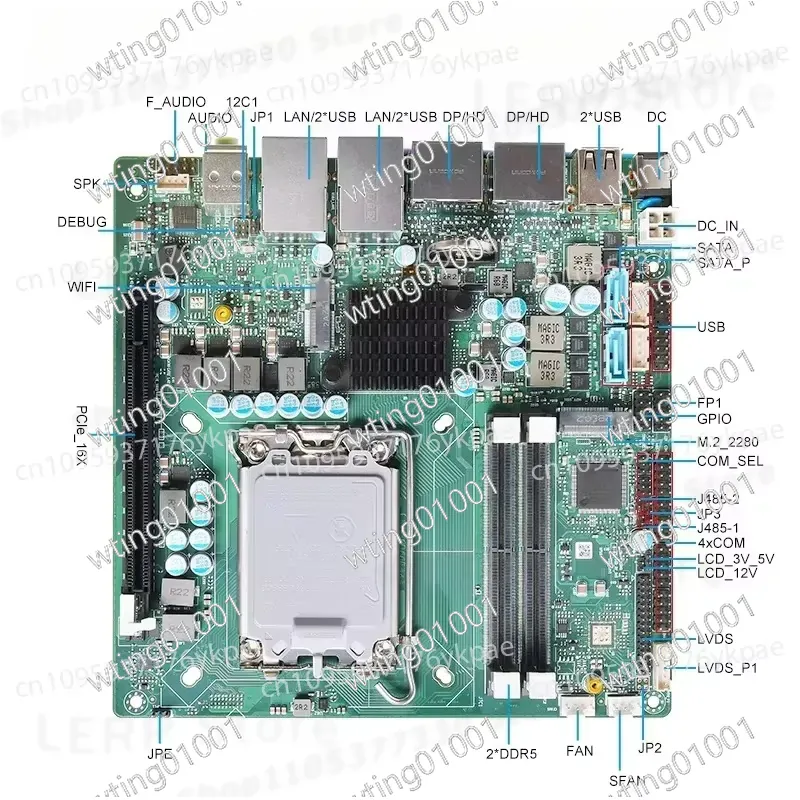 Placa base Mini ITX de 13.ª ge - Lga1700 Itx Motherboard Ddr5 reseña y precio